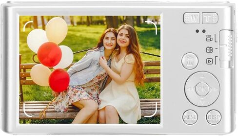 كاميرا رقمية للأطفال بدقة 4K بدقة 48 ميجابكسل للمراهقين، كاميرات فيديو صغيرة محمولة صغيرة الحجم مقاس 2.8 بوصة مع تقريب رقمي 16X، للأطفال والبنات والأولاد (فضي) in Saudi Arabia