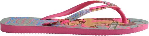 Havaianas Women Slim Disney Stylish Flip Flops - Minnie Mouse Fashion Sandals - Pink Flux, 6 in Saudi Arabia