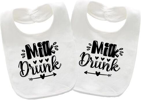 Baby Twins Bibs Milk Newborn Baby Bibs Cute Unisex Bibs Set Toddler Baby Boy Girl Bibs in Saudi Arabia