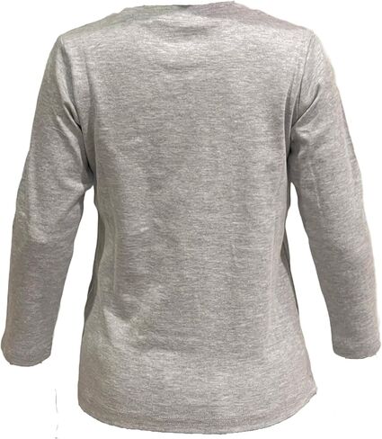 COUVER Soft Cotton Baby & Girls Crew Neck Solid/Stripe Long Sleeve Shirts in Kuwait