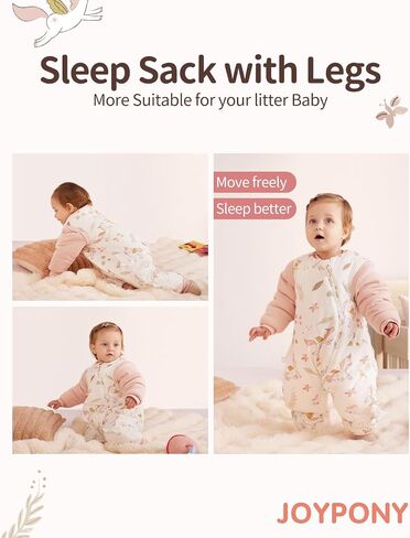 Baby Sleep Sack with Feet, Toddler Sleep Sack 2T-3T, 100% Cotton with Removable Long Sleeves Thicken 2.5 Tog (Horse, Middle) in Saudi Arabia
