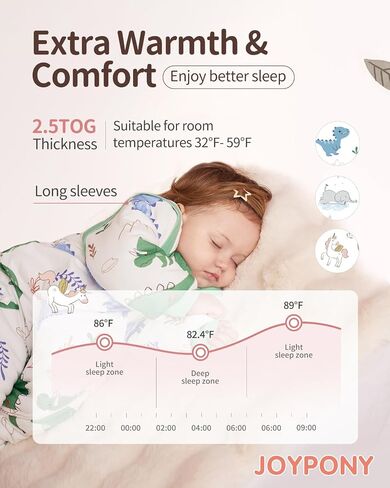 Baby Sleep Sack with Feet, Toddler Sleep Sack 2T-3T, 100% Cotton with Removable Long Sleeves Thicken 2.5 Tog (Horse, Middle) in Saudi Arabia