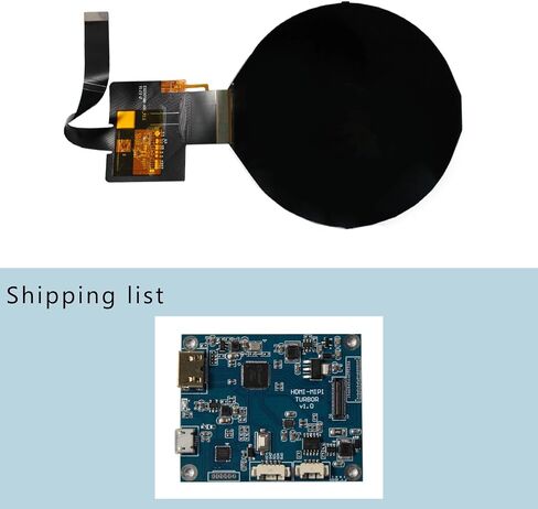 3.4 inch 800x800 IPS MIPI 330nit Round LCD Screen and mini HDMI 39 pins Controller Board,Micro USB Power Port in Kuwait