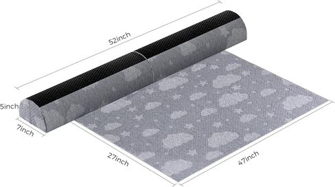 Bed Rail Bumpers for Toddlers with Pad - Foam Foldable Bed Bumper Guard with Dual Non-Slip Pads Waterproof Washable Soft Removable Cover Safe Bed Rail for Toddlers, Kids Senior in Kuwait