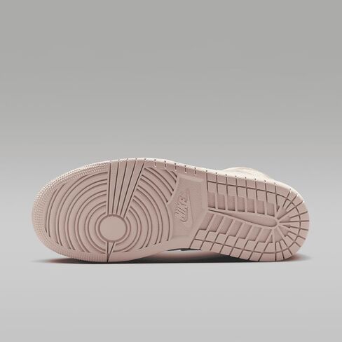 حذاء Air Jordan 1 Mid SE للسيدات (FQ1926-161، حليب جوز الهند/شراع/وردي ليجيند) مقاس 10.5 in Saudi Arabia