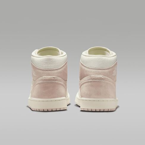 حذاء Air Jordan 1 Mid SE للسيدات (FQ1926-161، حليب جوز الهند/شراع/وردي ليجيند) مقاس 10.5 in Saudi Arabia