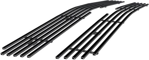 إدراج شبكة البليت 8x6 من الفولاذ المقاوم للصدأ الفاخر من APS متوافق مع Chevy Silverado 1500 SS HD 2003-2005 و03-04 2500 3500 و02-06 Avalanche بدون تكسية الجسم الجزء العلوي الرئيسي N19-S71756C in Kuwait