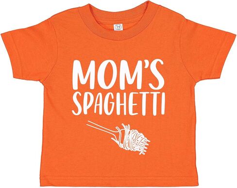 Tees & Tails Mom's Spaghetti 90s Hip Hop Retro Baby Infant Toddler Tee Shirt (Assorted Colors) in Saudi Arabia
