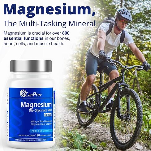 CanPrev Magnesium Bis-Glycinate 200, Veggie Capsules (240 Count (Pack of 1)) in Saudi Arabia