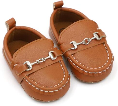 First Walking Shoes for Baby Boys Delightful Solid Color Slip-On Loafers, Lightweight, Non-Slip Flat in Saudi Arabia