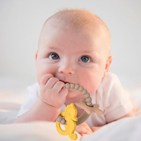 Silicone Teethers for Babies 0-6 6-12 Months Baby Teething Toys Teething Ring for Infant Boys Girls in Saudi Arabia