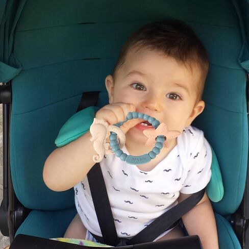 Silicone Teethers for Babies 0-6 6-12 Months Baby Teething Toys Teething Ring for Infant Boys Girls in Saudi Arabia