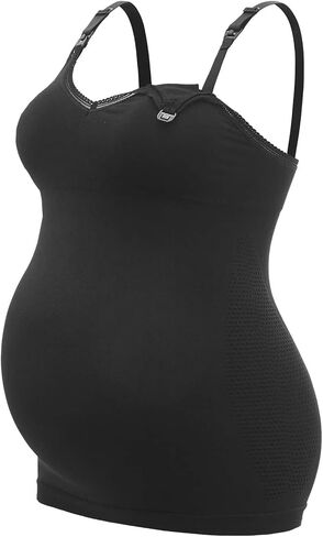 MakeMeChic Women's Maternity 3 Pack Nursing Bra Lace Trim Adjustable Strap Full Bust Pregnancy Bralette in Saudi Arabia