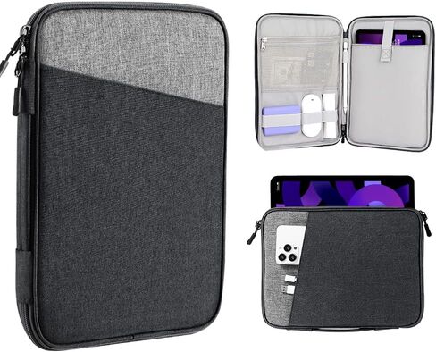 TiMOVO 9-11" Tablet Sleeve for iPad 10.2 2021-2019, iPad 10th Generation 2022, iPad Air 5/4 10.9, iPad Pro 11 2022-2018, Galaxy Tab S9/S8/A8/A7 2023, Protective Case with Elastic Handle, Dark Gray in Kuwait