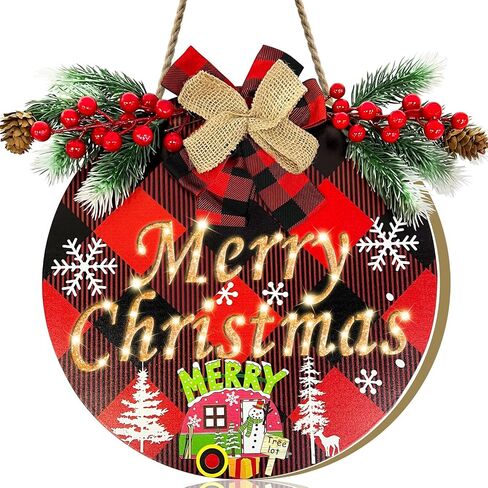 اكاليل عيد الميلاد مضاءة لعلامة الباب الأمامي، رجل ثلج مضاء مسبقًا ومؤقت، زينة باب عيد الميلاد، علامة معلقة، ديكور عيد الميلاد الخشبي، نافذة جدار المكتب، ديكور المنزل، داخلي وخارجي in Saudi Arabia
