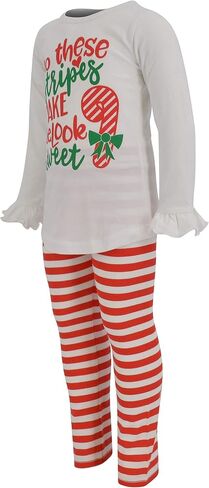 Unique Baby Girls Toddlers Kids Clothes 2pc Long Sleeve Graphic Shirt with Leggings Set in Kuwait