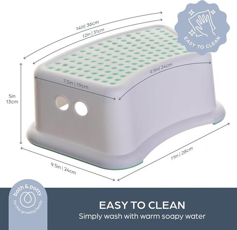 Dreambaby Step Stool for Kids - Non-Slip Base and Contoured Design for Toilet Potty Training and Sink Use - Mint in Kuwait