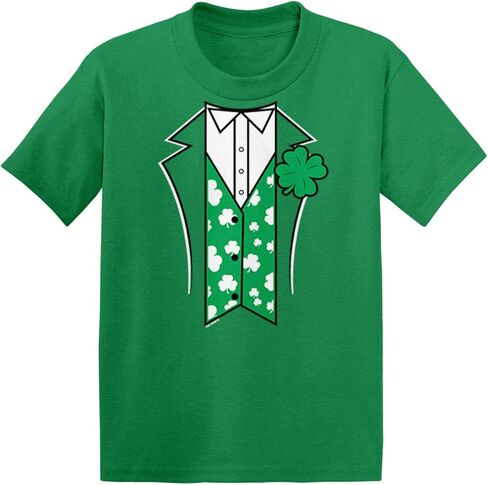 بدلة Leprechaun - تي شيرت قطن جيرسي للرضع/الأطفال بأربعة أوراق البرسيم in Kuwait