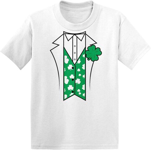 بدلة Leprechaun - تي شيرت قطن جيرسي للرضع/الأطفال بأربعة أوراق البرسيم in Kuwait