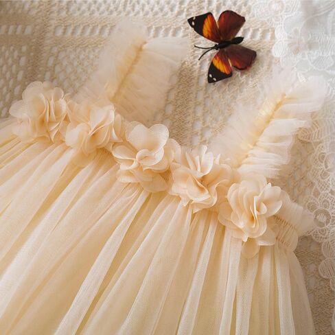 HNXDYY Baby Girl Casual Tutu Dress Strap Flower Tulle Princess Dresses in Saudi Arabia