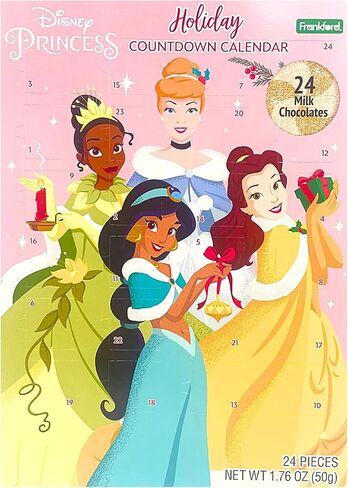 Disney Chocolate Advent Calendar, Countdown to Christmas 2024, Mickey Mouse, Frozen, Monster's Inc, Princesses, and More, 24 Days in Saudi Arabia