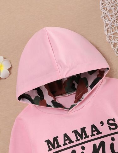 oklady Baby Girl Clothes Litter Print Hoodie Tops Patchwork Design Pants Baby Girl Fall Winter Outfits in Saudi Arabia