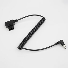 كابل Accsoon D-Tap إلى DC 5.5 2.1 مم كابل Accsoon CineView SE/HE/Quad، كابل ملفوف مرن (40-120 سم) - أسود in Kuwait