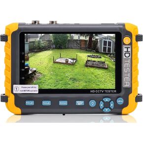 Anpviz 5 Inch 4 in 1 CCTV Monitor Tester, AHD/TVI/CVI/CVBS Coaxial Analog Video CCTV Tester, UTP/PTZ Cable Test for 1080P/3MP/4MP/5MP/8MP Analog Security Camera, VGA DC12V Output Camera CCTV Tester