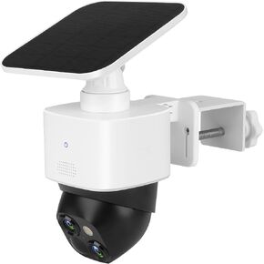 Uogw Gutter Mount Bracket for Eufy Security SoloCam S340, Adjustable, Weatherproof and Flexible Bracket Compatible with Eufy S340 Solar Security Camera (White)