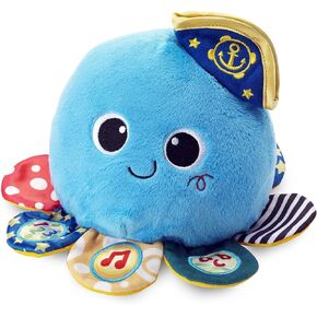 KiddoLab Octopus Plush Animal Toy - Educational Cute Plushies for Learning ABC, Numbers, Nursery Rhymes - Octopus Plush Sensory Toy for Babies 6 Months & Above