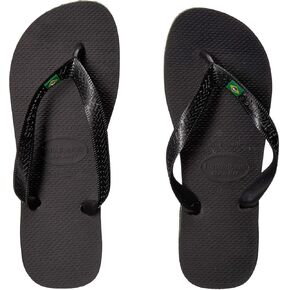Havaianas Men's Brazil Flip Flops, Black, 11-12 Medium US