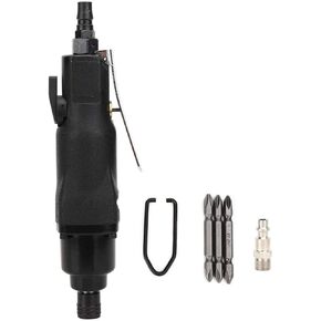 Thincol Air Screw Driver, Straight Reversible Pneumatic Screwdriver with 1/4-Inch Inlet & Cross Screw Bits, High Torque 75N.M Industrial Screw Gun, Adjustable 8000 RPM(US Type)