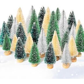 Szsrcywd 40 Pcs Christmas Miniature Figurines,Mini Snowman Resin Ornaments Fairy Garden Christmas Accessories for DIY,Crafts Decoration,Party,Gifts