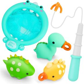 ألعاب الحمام للأطفال الذين تتراوح أعمارهم بين 1-3 سنوات، ألعاب حمام سيليكون مع منظم 8 قطع ألعاب حوض الاستحمام للأطفال الصغار 2-4 بنين بنات سباحة سلحفاة الرياح حتى حمام السباحة المائي 0-6-12-18 هدايا دش عيد الميلاد in Kuwait