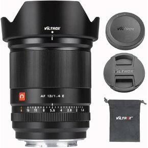 VILTROX 13mm f/1.4 F1.4 Auto Focus E-Mount Lens for Sony Cameras,Wide Angle APS-C Camera Lens for Sony e Mount mirrorless Cameras ZV-E10 FX30 a6600 a6400 a6300 a6100 a6000 A1 a7C a9 a7RⅣ a7Ⅳ a7RⅢ a7Ⅲ