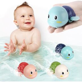 Bath Toys for Toddlers 1-3 - Mold Free Bath Toys Baby Pool Toys Toddler Age 1-2-4 Bath Toys for Infants 6-12 Months 1 2 3 4 Year Old Girl Boys Gifts Wind-Up Bathtub Toys for Baby Water Tub Toys