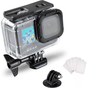 Waterproof Case for Gopro Hero 13 12 11 10 9 Accessories, SRUIM Underwater Diving 50M/164FT Protective Housing Shell for Go Pro Hero12 Action Camera with Bracket Accessories