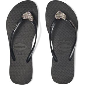 Havaianas Women's Slim Crystal Charm Sandals Flip-Flop
