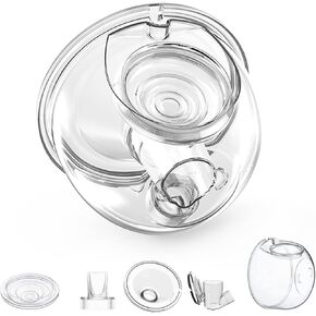 Wearable Breast Pump Accessories Milk Collector Cup,Compatible with TSRETE S12/S9,Kmaier S12 Wearable Breast Pump,Overall Collector Cup 24MM