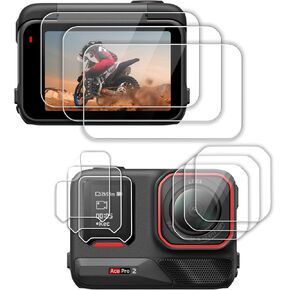 FitStill (9PCS) Lens&LCD Screen Protector Appliable for Insta360 Ace Pro2,Tempered Glass Screen Cover Ultra HD 9H Hardness Scratch Resistant for Insta 360 Ace Pro 2 Camera Accessories