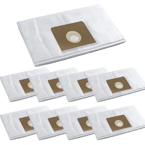 9 Pack Fleece Filter Accessory Bags for Fein Turbo I Vacuum, Also Fit Turbo I HEPA & Dustex 25L Wet/Dry Vac Cleaners, 2-3 Times More Effective Capacity, Nonwoven, Tear-Resistant, Part# 31345061010