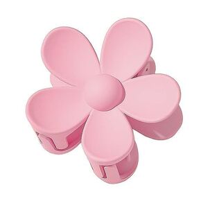 Pink Hair Clip Hair Claw Clips Flower Shaped Plastic Jaw Clips Anti-scratch Smell-less Useful Hold Tightly Clips and Barrettes Women's Hair Clips
