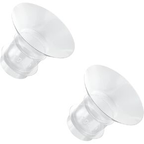 Flange Inserts 17mm Pump Parts, 2 Silicone Inserts Fit 24MM Flange S9 S10 S12 / s9 Pro s12 Pro Wearable Breast Pump Milk Collector Accessories Replacement