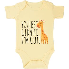 listery Funny Baby Bodysuit Giraffe For Baby You Bet Giraffe Im Cute Bodysuit Baby Giraffe Infant Newborn Bodysuit Clothes