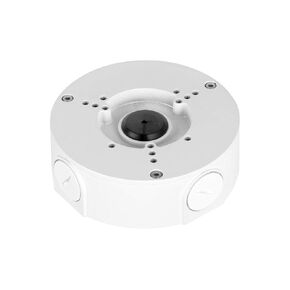 Lorex Home Improvement Outdoor Security Camera Junction Box, Waterproof Electrical Box for Mounting Bullet or Dome Surveillance Cameras - White