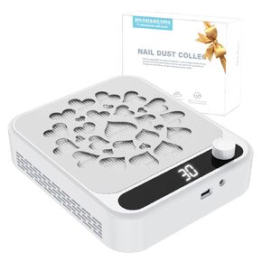 Professional Nail Dust Collector: Powerful Nail Fan Dust Collector Extractor with Reusable Filter, Quiet Electric Vacuum Cleaner Suction Machine for Acrylic Gel Nails Polishing Salon Home Use