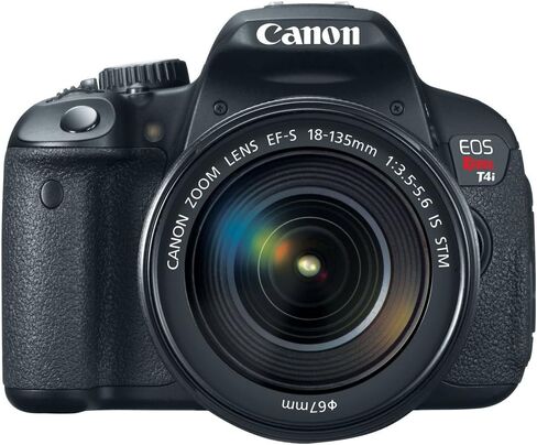 Canon EOS Rebel T4i 18.0 MP CMOS Digital Camera with 18-135mm EF-S is STM Lens (Renewed), Black in Saudi Arabia