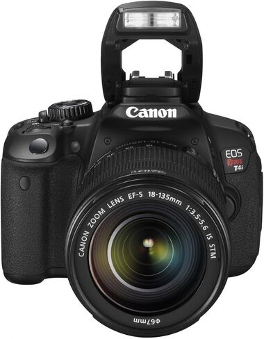 Canon EOS Rebel T4i 18.0 MP CMOS Digital Camera with 18-135mm EF-S is STM Lens (Renewed), Black in Saudi Arabia