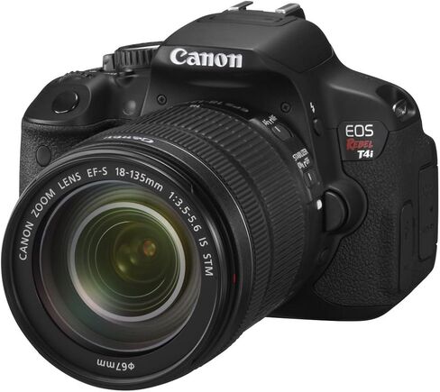 Canon EOS Rebel T4i 18.0 MP CMOS Digital Camera with 18-135mm EF-S is STM Lens (Renewed), Black in Saudi Arabia