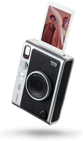 كاميرا FUJIFILM INSTAX Mini EVO Hybrid الفورية باللون البني + فيلم Fuji Instax 20 ورقة + حافظة مخصصة وألبوم 32 جيجابايت حزمة ملحقات in Saudi Arabia